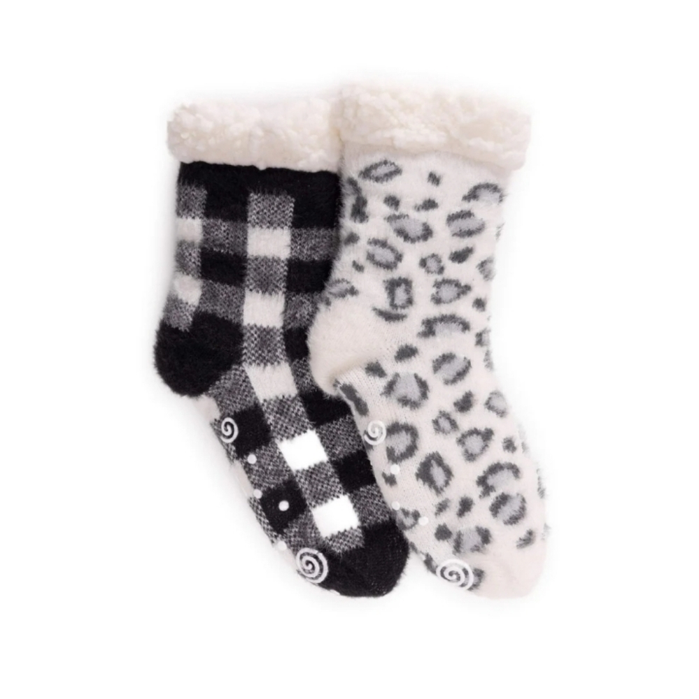 MUK LUKS 2 PAIR CABIN SOCKS